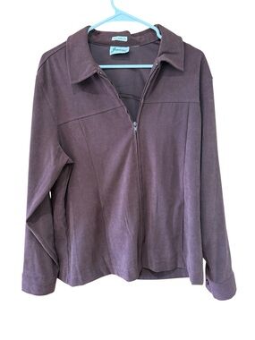 Joanna Women's Brown Zip-Front Jacket